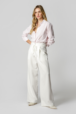 Camisa Despojada Listrada - OFF WHITE 90157