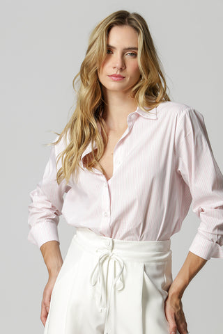Camisa Despojada Listrada - OFF WHITE 90157
