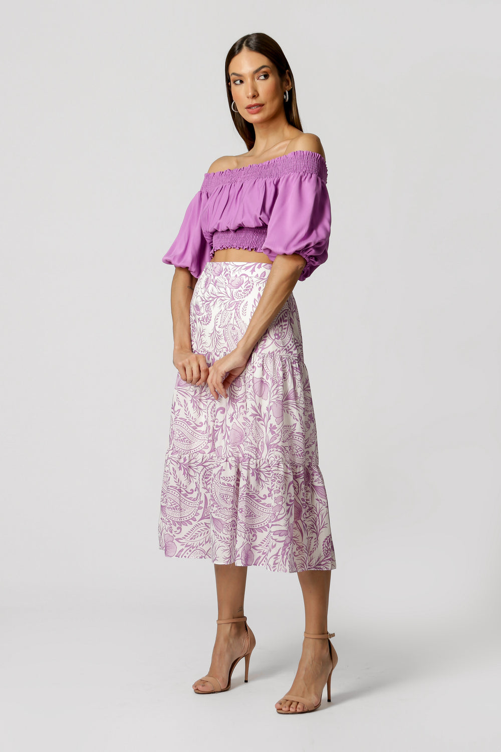 Blusa Ombro a Ombro com Lastex