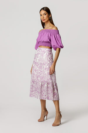 Blusa Ombro a Ombro com Lastex