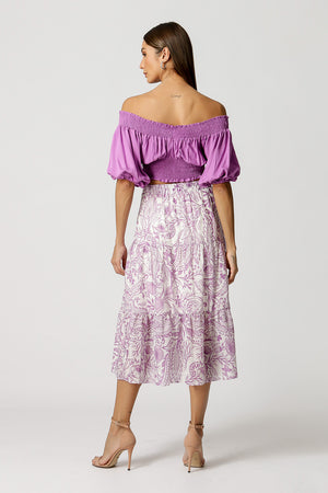 Blusa Ombro a Ombro com Lastex