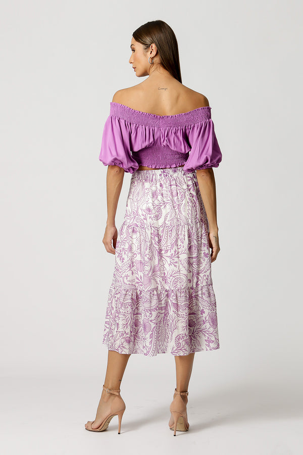 Blusa Ombro a Ombro com Lastex