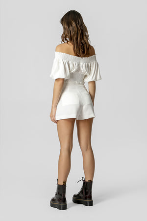 Blusa Ombro a Ombro com Lastex