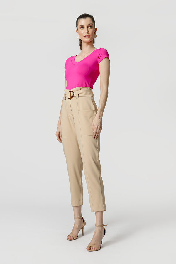 Blusa Básica Decote em V