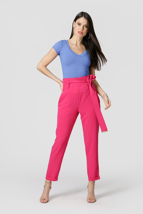 Blusa Básica Decote em V