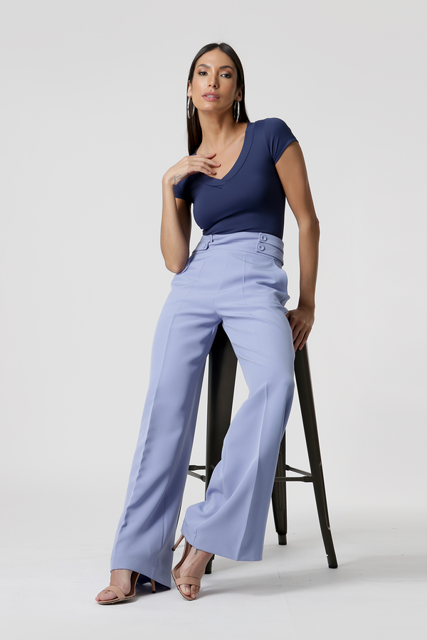 Blusa Básica Decote em V