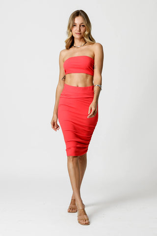Top bandeau acanalado - SANDÍA