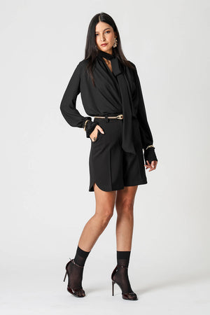 Bermuda Alfaiataria com Cós Transpassado