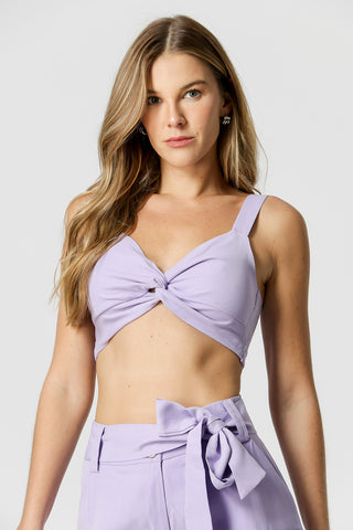 Top de tirantes con giro y lastex - LILAS CL