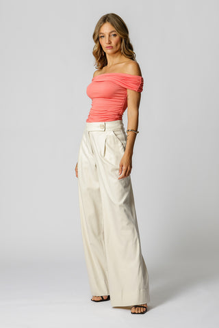 Blusa Ombro a Ombro - CORAL