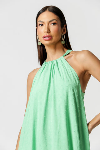Vestido Curto Babados - VERDE