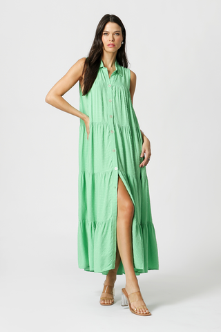 Vestido Camisaria - VERDE