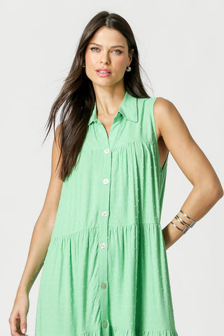 Vestido Camisaria - VERDE