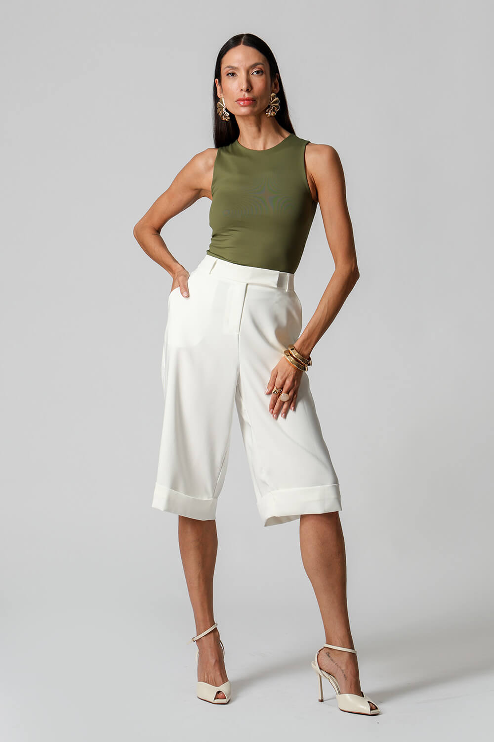 Blusa Regata Em Malha Amni TRIMIX