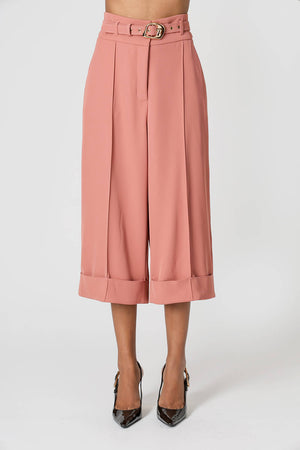 Calça Pantacourt de Alfaiataria Fluid