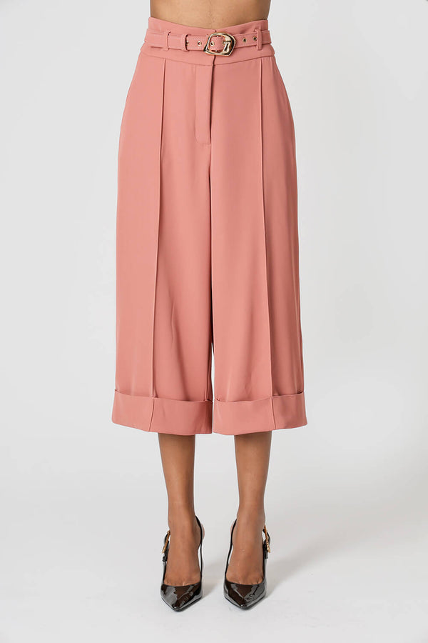 Calça Pantacourt de Alfaiataria Fluid