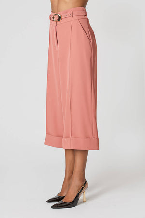 Calça Pantacourt de Alfaiataria Fluid