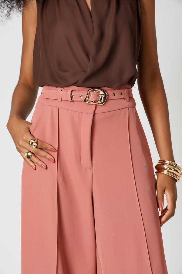 Calça Pantacourt de Alfaiataria Fluid