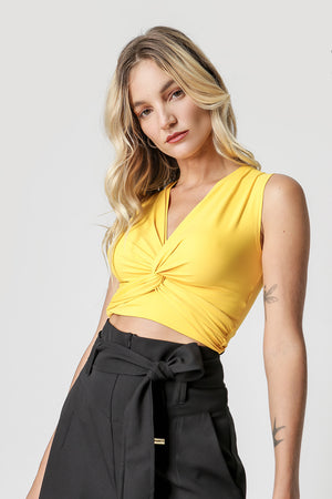 Blusa Cropped com Torção