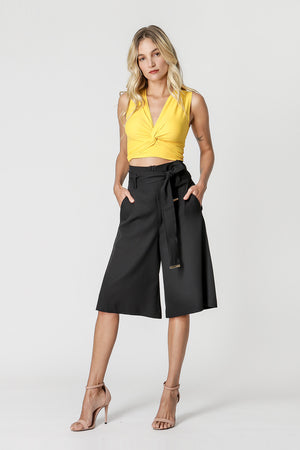 Blusa Cropped com Torção