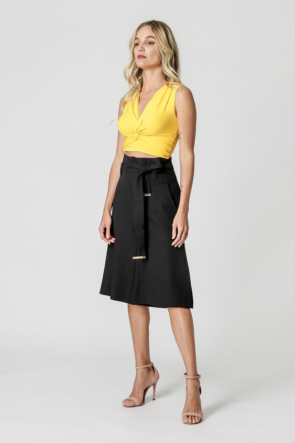 Blusa Cropped com Torção
