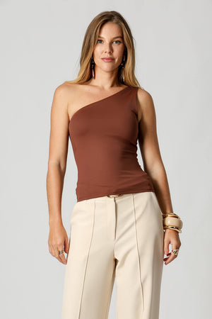 Blusa Ombro Único Malha Amni