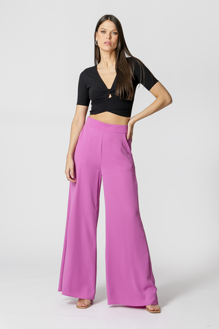 Calça Pantalona - LILAS