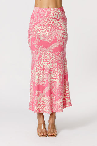 Falda Slim Estampada - CHICLETE 84836