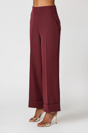 Calça Reta Alfaiataria Com Cós Limpo