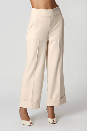 Calça Reta Alfaiataria Com Cós Limpo