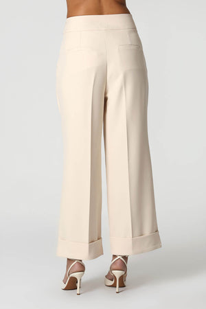 Calça Reta Alfaiataria Com Cós Limpo