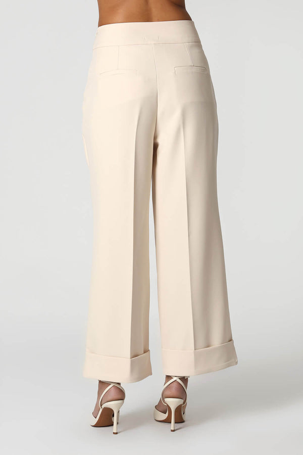 Calça Reta Alfaiataria Com Cós Limpo