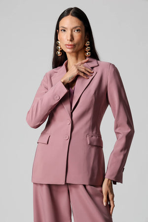 Blazer Acinturado de Alfaiataria com Dois Botões