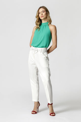 Blusa con cuello y ligeros fruncidos - PALMEIRA 2