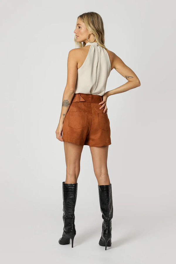 Blusa com Gola e Leve Franzido TRIMIX