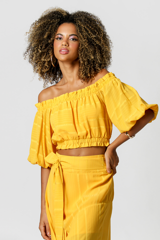 Blusa con hombros descubiertos - SOL
