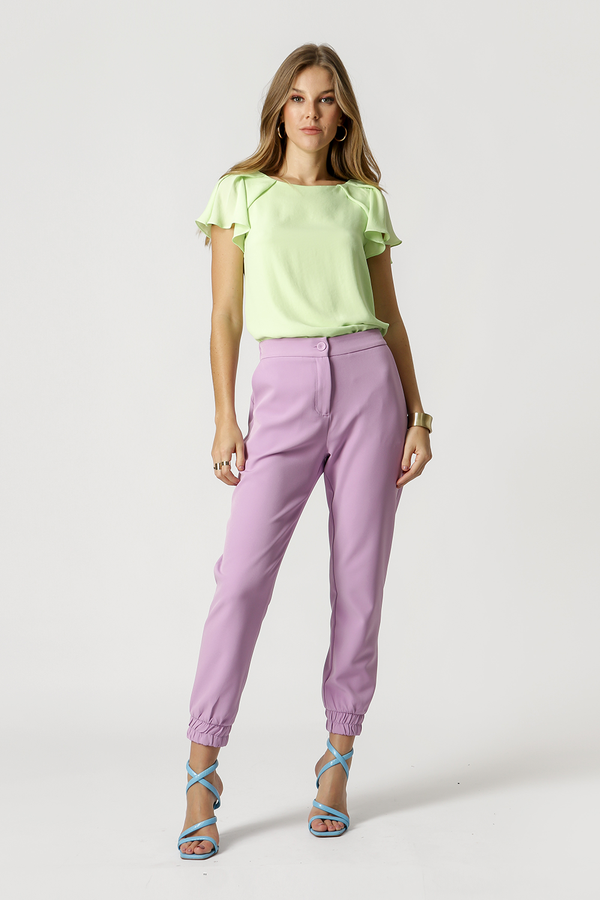 Blusa Com Detalhe De Pregas No Ombro