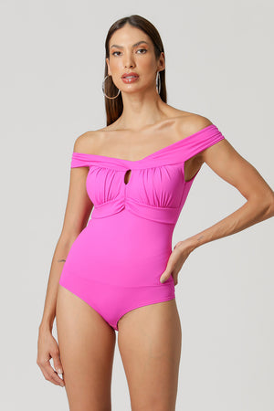 Body Ombro a Ombro Franzido
