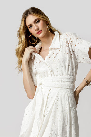 Vestido Chemise Longo De Laise