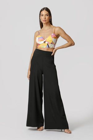 Blusa Cropped Nó Estampado