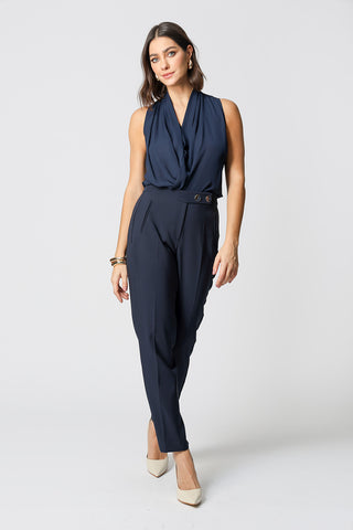 Blusa Cachequer Transpassada - MARINHO 4