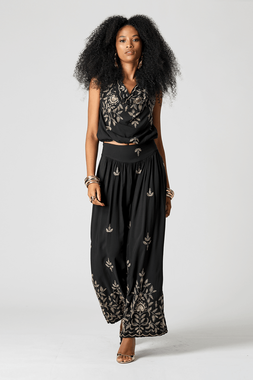 Blusa Balonê Decote Degagê sem Manga