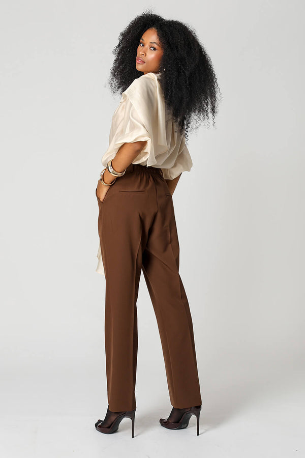 Blusa Manga 3/4 Ballon Com Echarpe