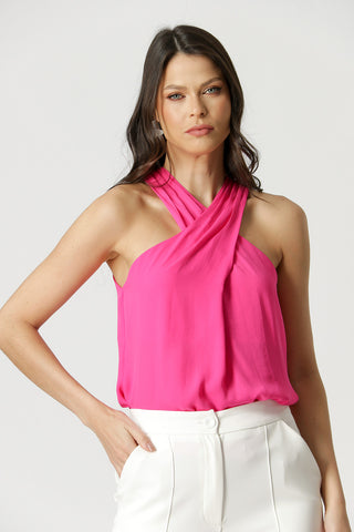 Blusa Cruzada No Decote - PINK 6