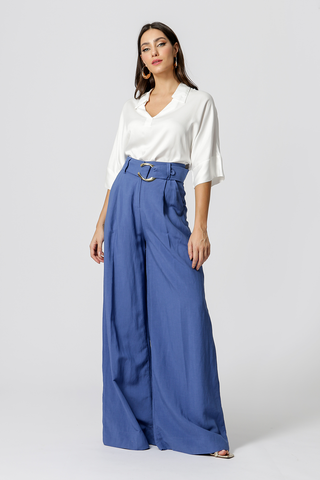 Camisa Ampla Com Manga 3/4 - OFF WHITE
