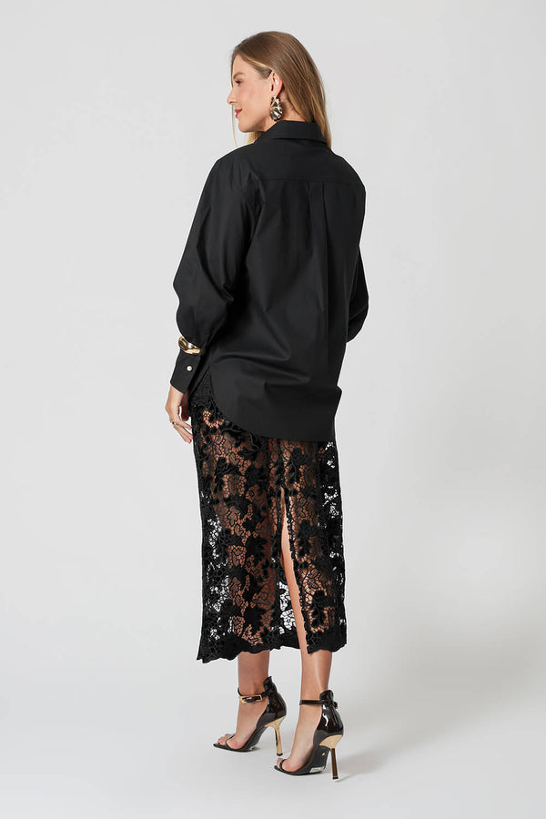 Camisa Manga Balloon com Pala