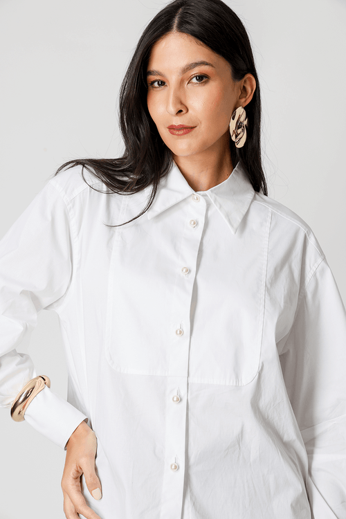 Camisa Manga Balloon com Pala