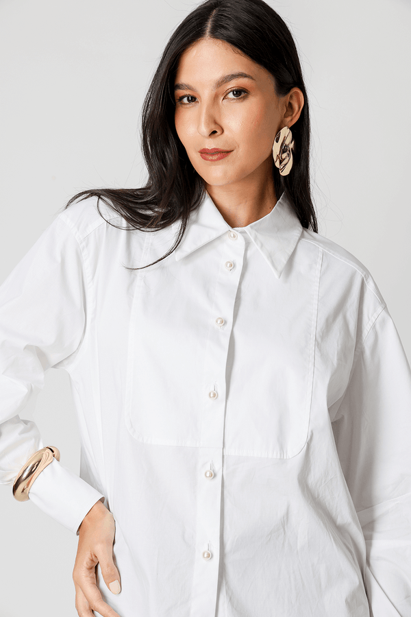 Camisa Manga Balloon com Pala