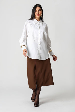 Camisa Manga Balloon com Pala