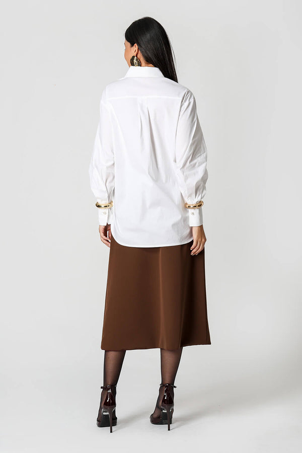 Camisa Manga Balloon com Pala